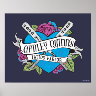 Affiches Équipe de suicide   Harley Quinn's Tattoo Parlor H