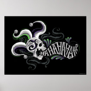 Affiches Équipe de suicide   Joker Skull - Haha