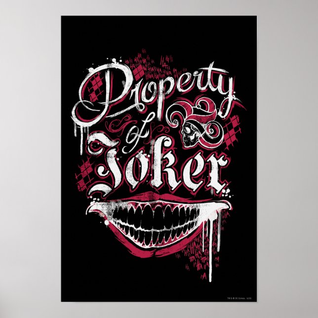 Affiches Équipe de suicide | Propriété de Joker (Devant)