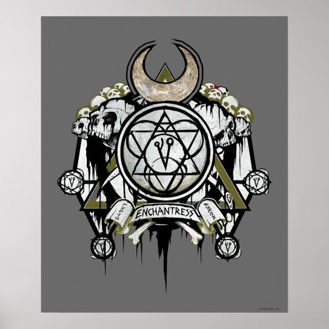 Affiches Équipe de suicide | Symboles d'enchantement Tattoo (Devant)