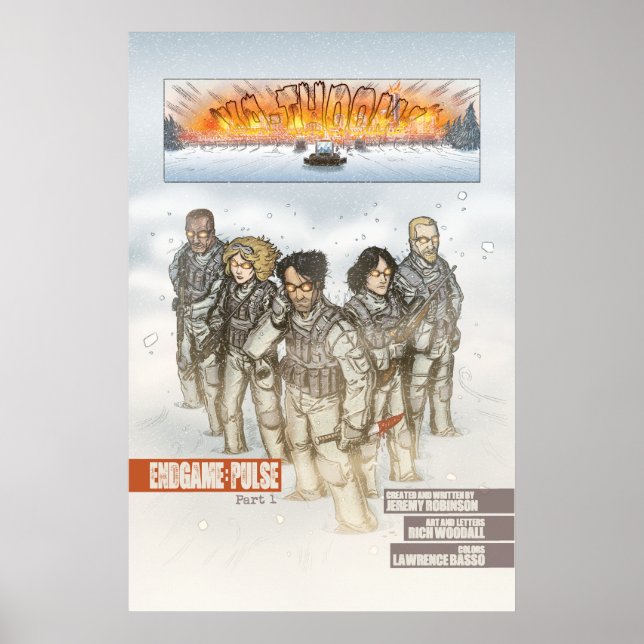 Affiches Équipe d'échecs Comics Book Art (Devant)