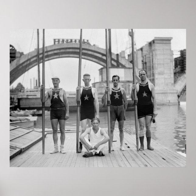 Affiches Équipe du club nautique de Potomac, 1921 (Devant)