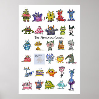 Affiches Équipe Monster- Téléchargez votre photo