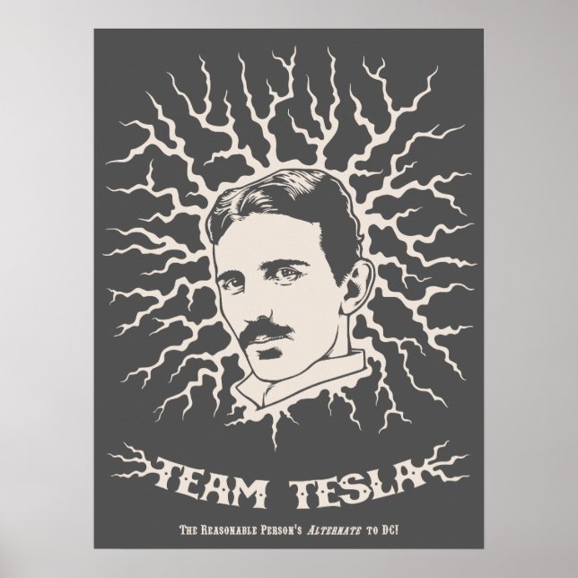 Affiches Équipe Tesla (Devant)