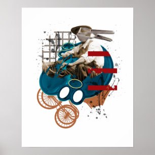 Affiches Équipez sur l'affiche de roues