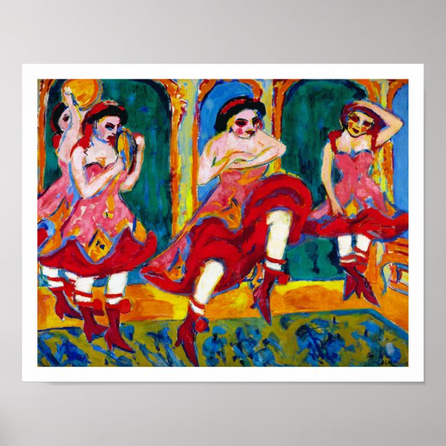 Affiches Ernst Ludwig Kirchner - Danseurs de Czardas (Devant)