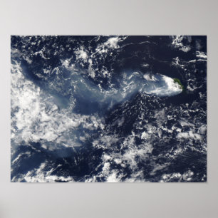 Affiches Éruption de Piton de la Fournaise, la Réunion Is