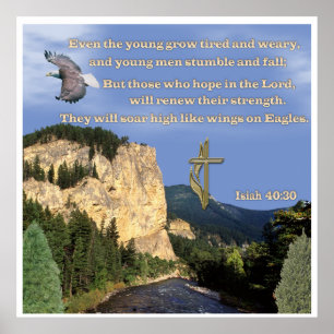 Affiches Ésaïe 40:30-31
