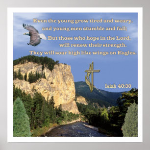 Affiches Ésaïe 40:30-31