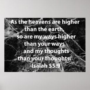 Affiches Ésaïe 55:9