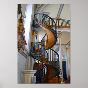 Affiches Escalier miraculeux de la chapelle Loretto, Santa 