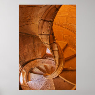 Affiches Escalier spiral tordu, Portugal