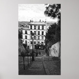 Affiches Escaliers de Montmartre