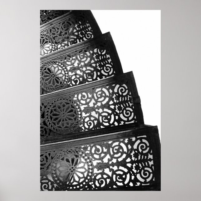 Affiches Escaliers en fer (Devant)