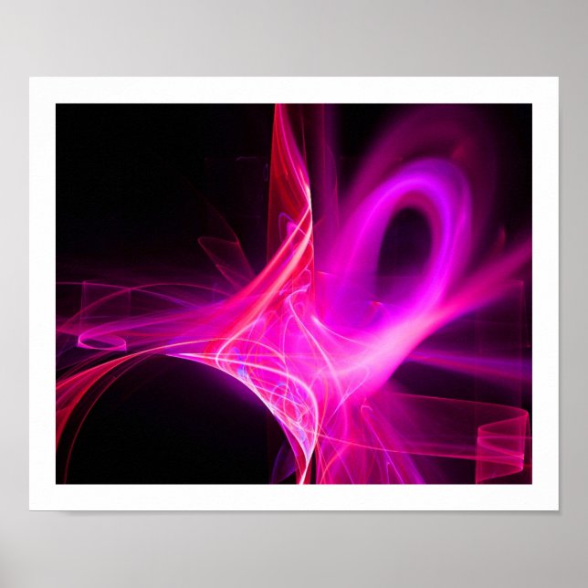 AFFICHES ESCALIERS FRACTAUX DANS FUCHSIA ROSE POURPULAIRE A (Devant)