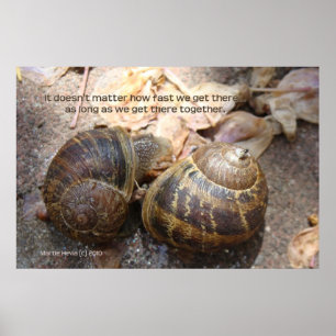 Affiches Escargots en amour