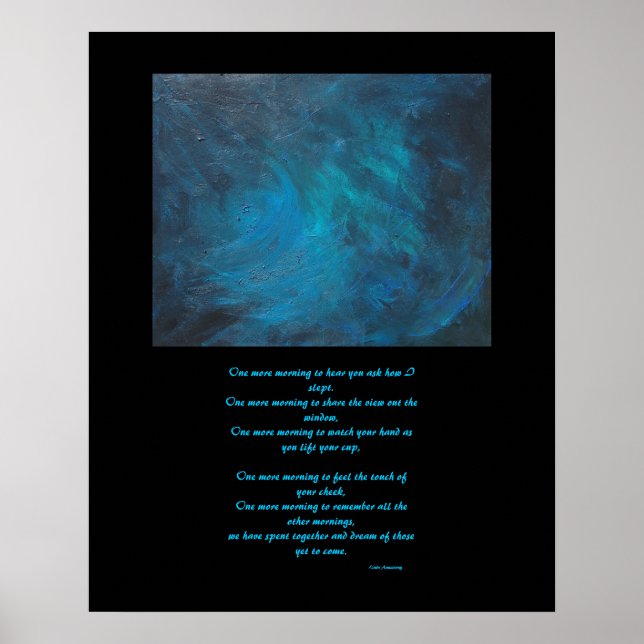 Affiches "Espace" Peinture Abstraite et Poésie de l'amour (Devant)