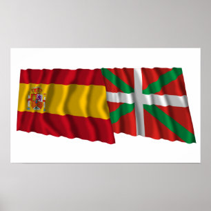 Affiches Espagne et País Vasco (basque Euskadi) brandissant