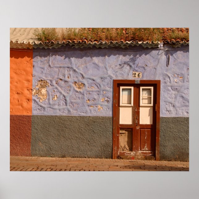 Affiches Espagne, Îles Canaries, Tenerife, villa (Devant)