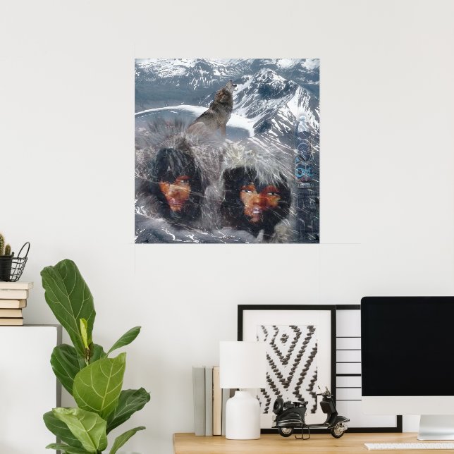 Affiches Esprit autochtone en Alaska (Bureau à domicile)