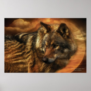 Affiches Esprit de l'affiche/de copie d'or de lune