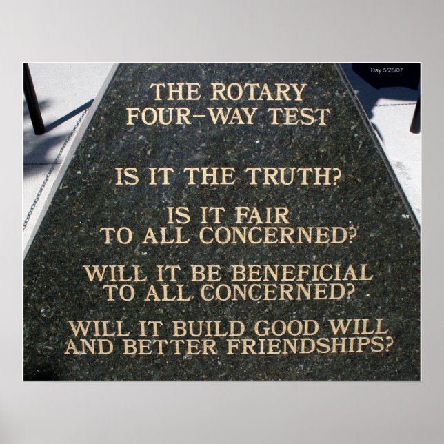 Affiches Essai à quatre voies (Devant)