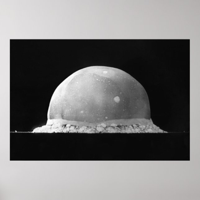 Affiches Essai de trinité Explosion de bombe atomique 16 ju (Devant)