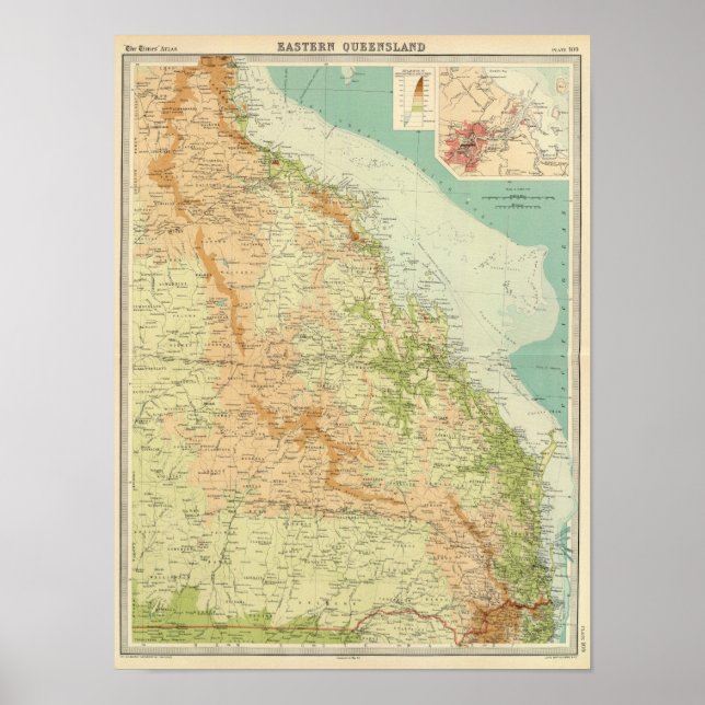 Affiches Est du Queensland (Devant)