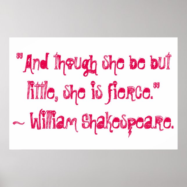 Affiches "Et bien qu'elle ne soit que petite, elle est féro (Devant)