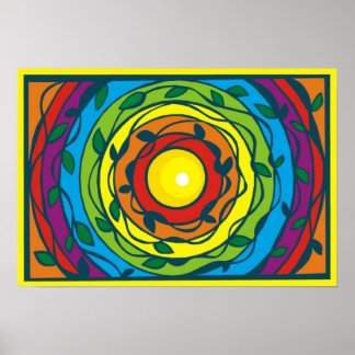 Affiches et impressions arc-en-ciel circulaires co