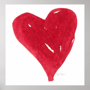 Affiches et impressions du coeur rouge