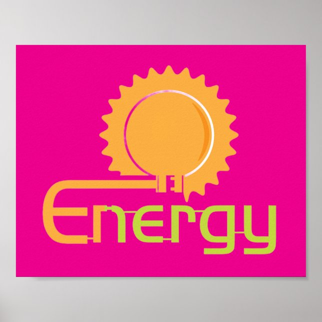 Affiches et impressions pour une énergie drôle (Devant)