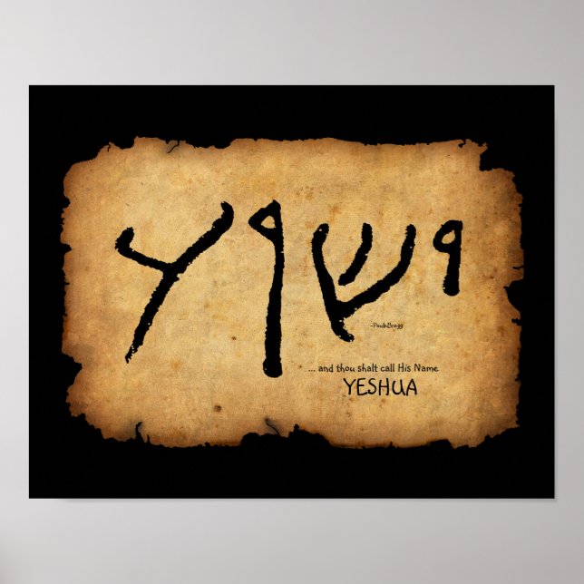 Affiches ... et tu appelleras Son Nom 'Yeshua' (Devant)