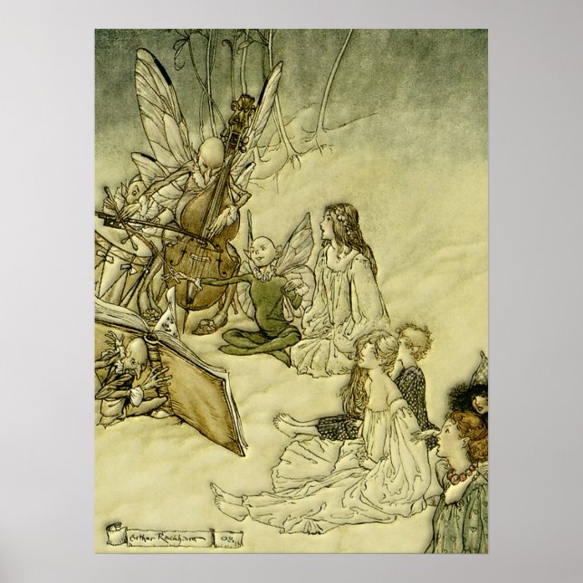 Affiches Et une chanson de fée - Arthur Rackham (Devant)