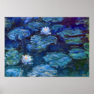 Affiches Etang Lily en bleu par Claude Monet Fine Art