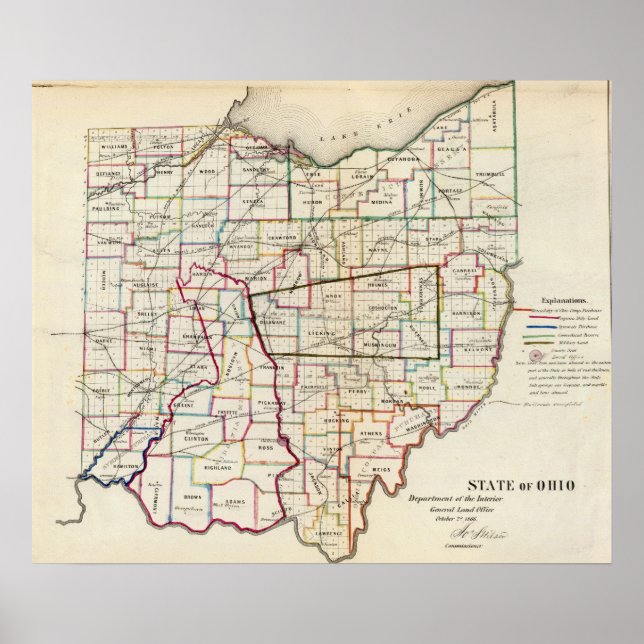 Affiches État de l'Ohio (Devant)