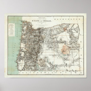 Affiches État De L'Oregon