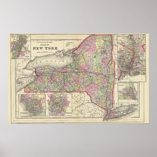 Affiches État de New York (Devant)