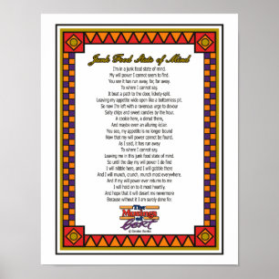 Affiches État d'esprit des aliments indésirables