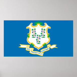 Affiches État du drapeau du Connecticut