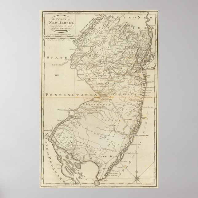 Affiches État du New Jersey 2 (Devant)
