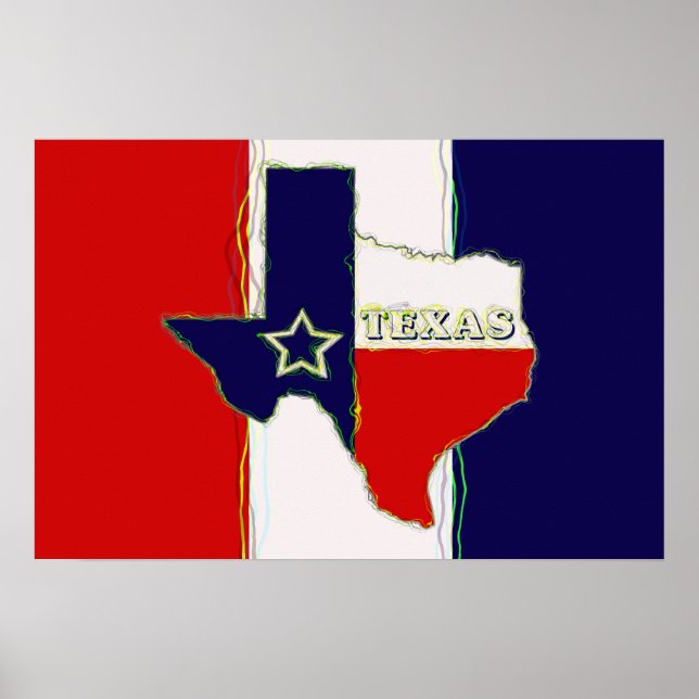 AFFICHES ÉTAT DU TEXAS (Devant)