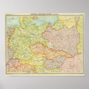 Affiches États de l'Europe centrale politiques