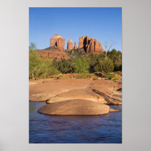 Affiches États-Unis, AZ, rochers de la cathédrale à Red Roc
