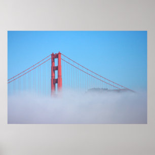 Affiches États-Unis, Californie. Pont du Golden Gate au mat