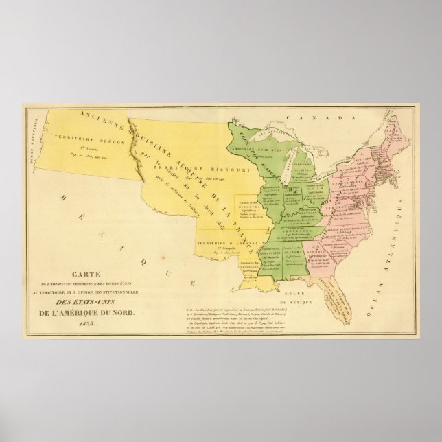 Affiches États-Unis d'Amérique du Nord (Devant)