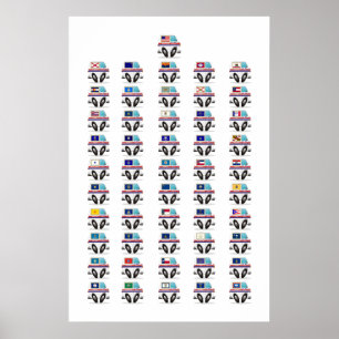 Affiches États-Unis Mail Trucks