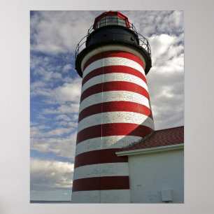 Affiches États-Unis, Maine, Lubec. West Quoddy Head