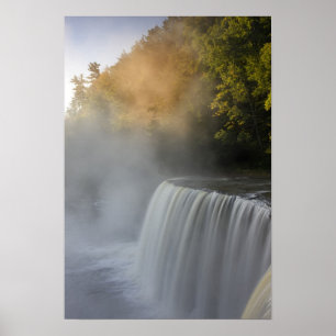 Affiches États-Unis, Michigan, Upper Peninsula. Lever de so