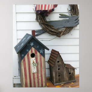 Affiches États-Unis, Missouri, Herman : Niche à oiseaux pat